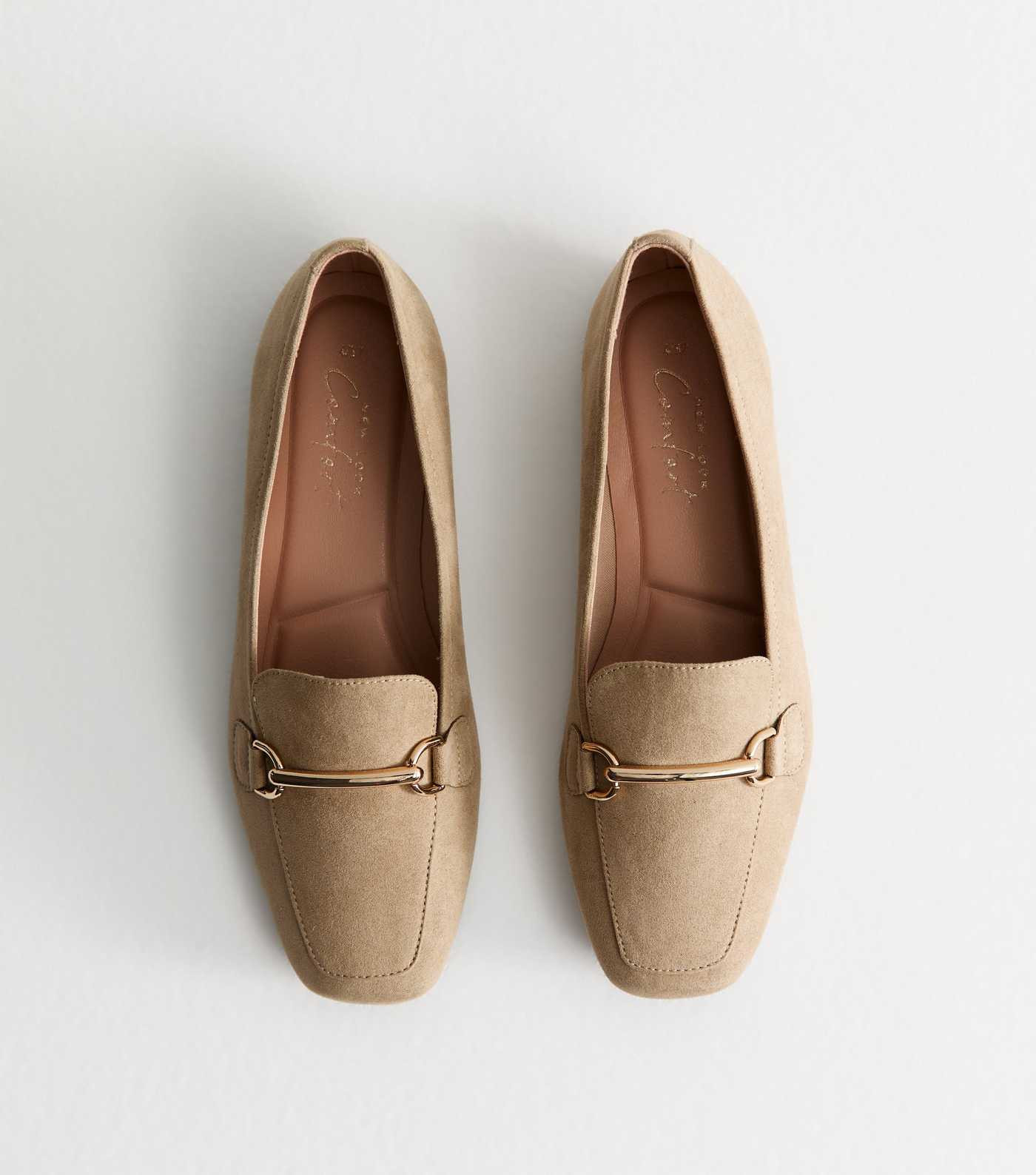 Camel Faux Suede Snaffle Detail Loafers | New Look | New Look (UK)