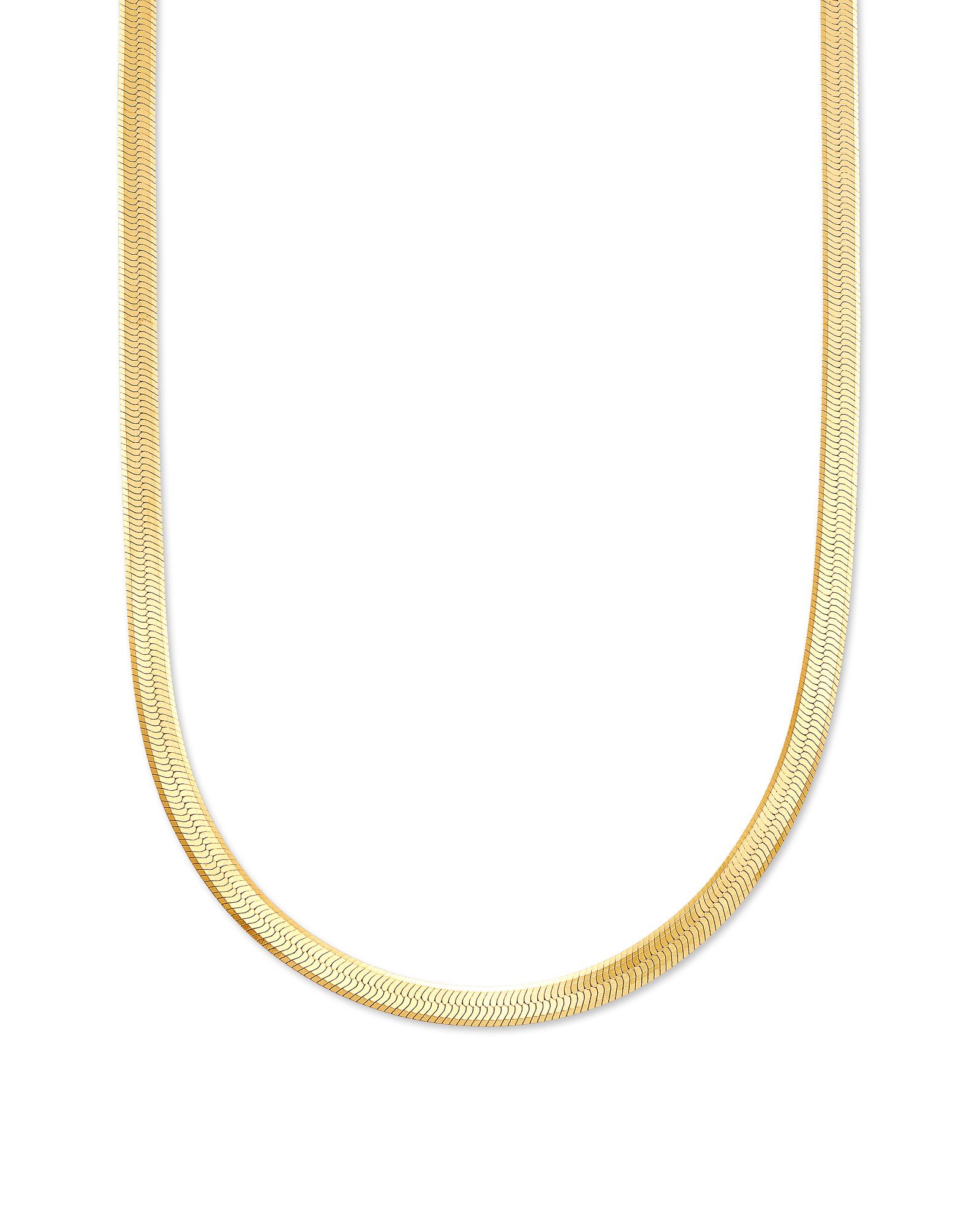 Herringbone Chain Necklace in 18k Gold Vermeil | Kendra Scott