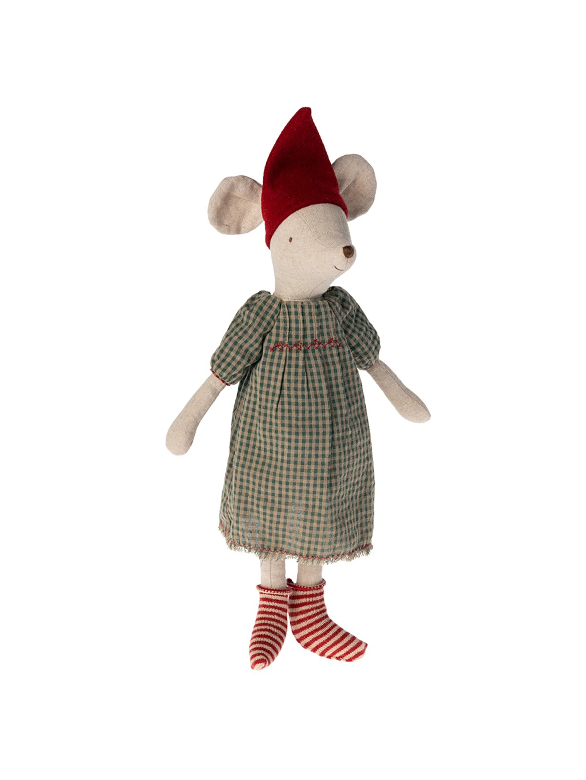 Maileg Medium Christmas Mouse Girl in Dress | Weston Table