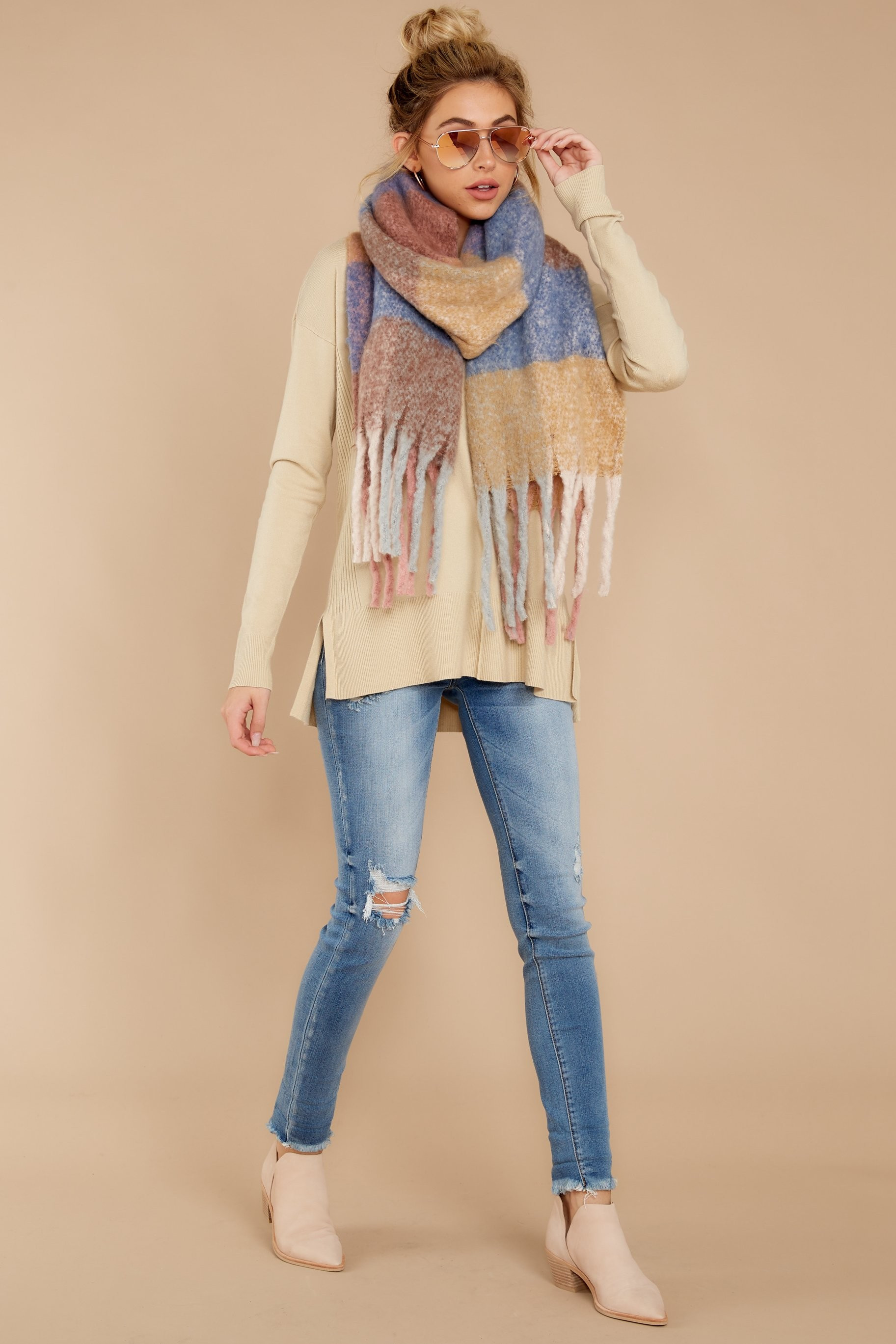 Through Union Station Almond Sweater | Red Dress 