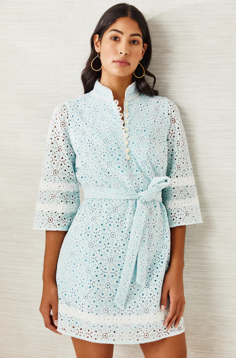 Sarah Dress - Cotton Eyelet - Spun Sugar | Cartolina