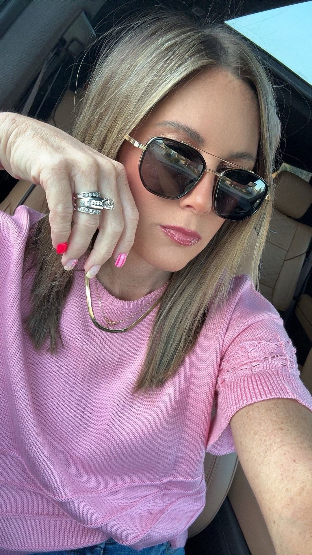 The cutest spring top! 
I paired it with jeans today but it can definitely be dressed up! Def. Dual purpose! 

Comes in several colors! Under $30 
First TTS, wearing a Small



#LTKootd #LTKMothersDay #LTKOver40
