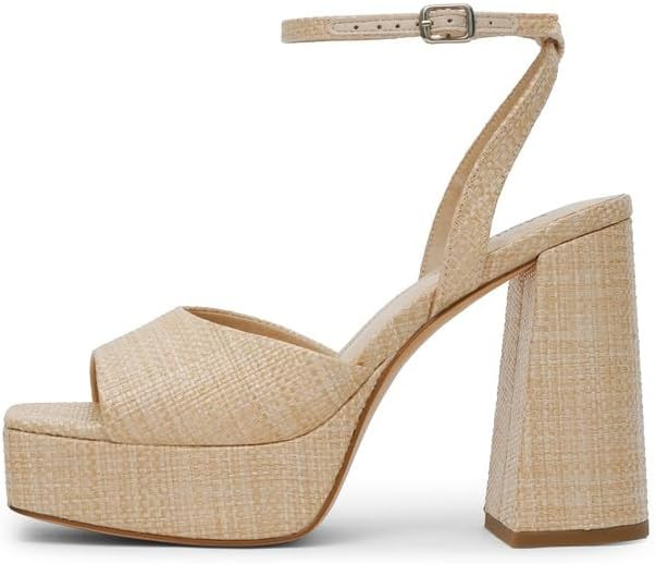 Platform Heels for Women Platform Sandals Womens Chunky Heel Open Toe Pumps Ankle Strap Womens We... | Amazon (US)