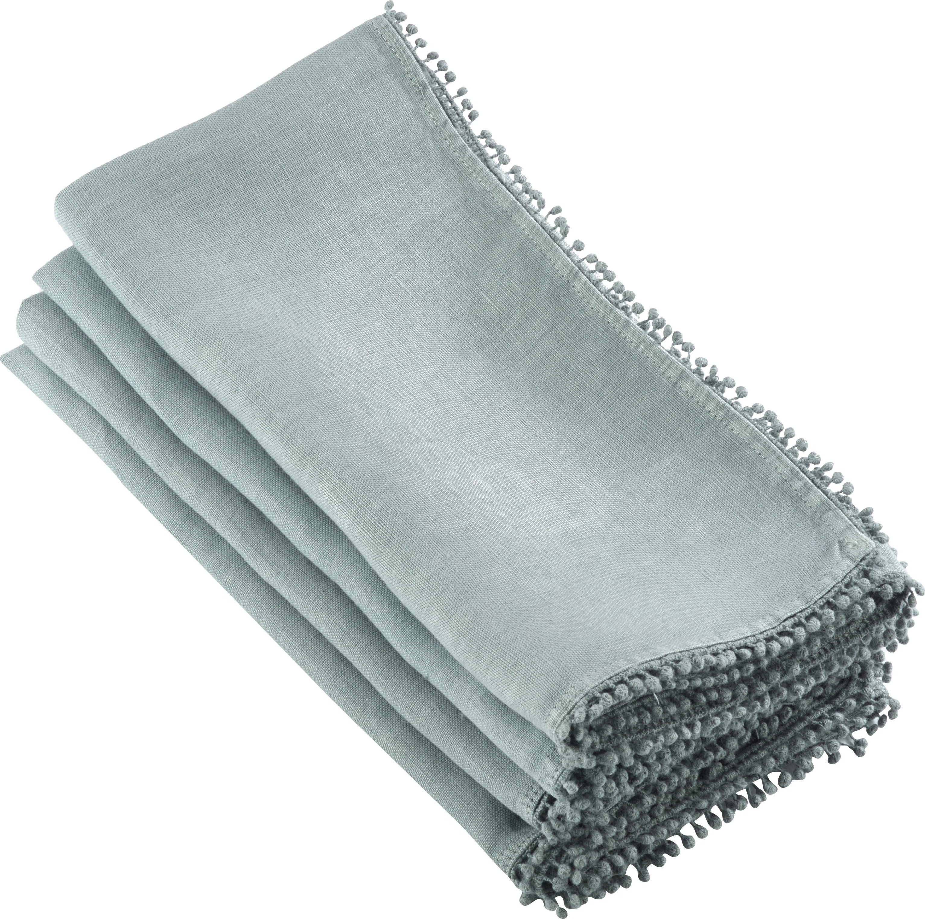 Trezza Linen Solid Colour Square Napkin (Set of 4) | Wayfair North America