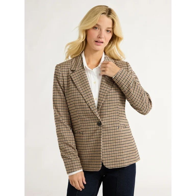 Free Assembly Women’s Single Breasted Blazer, Sizes XS-XXL - Walmart.com | Walmart (US)