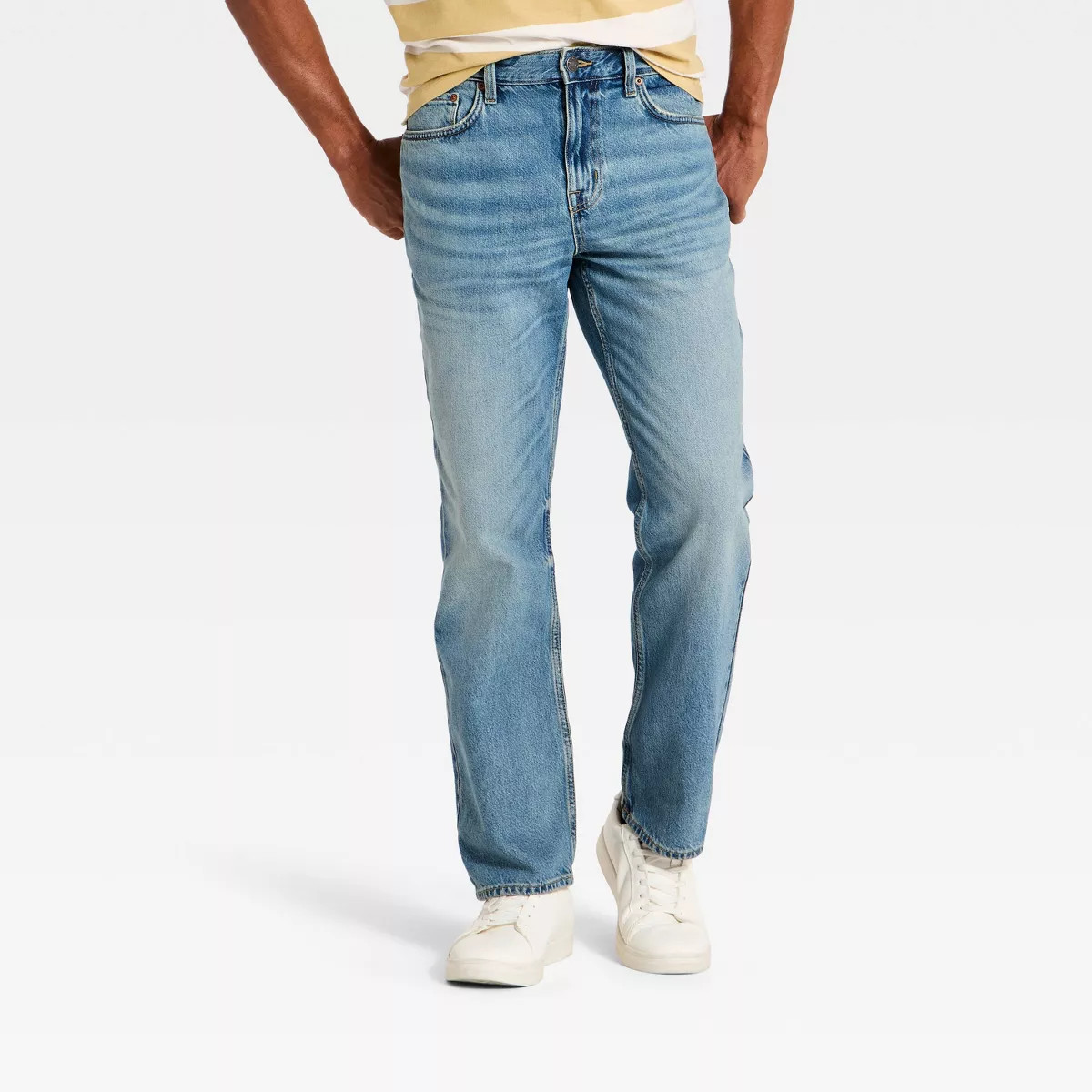 Men's Vintage Straight Fit Jeans - Goodfellow & Co™ Medium Wash 30x30 | Target
