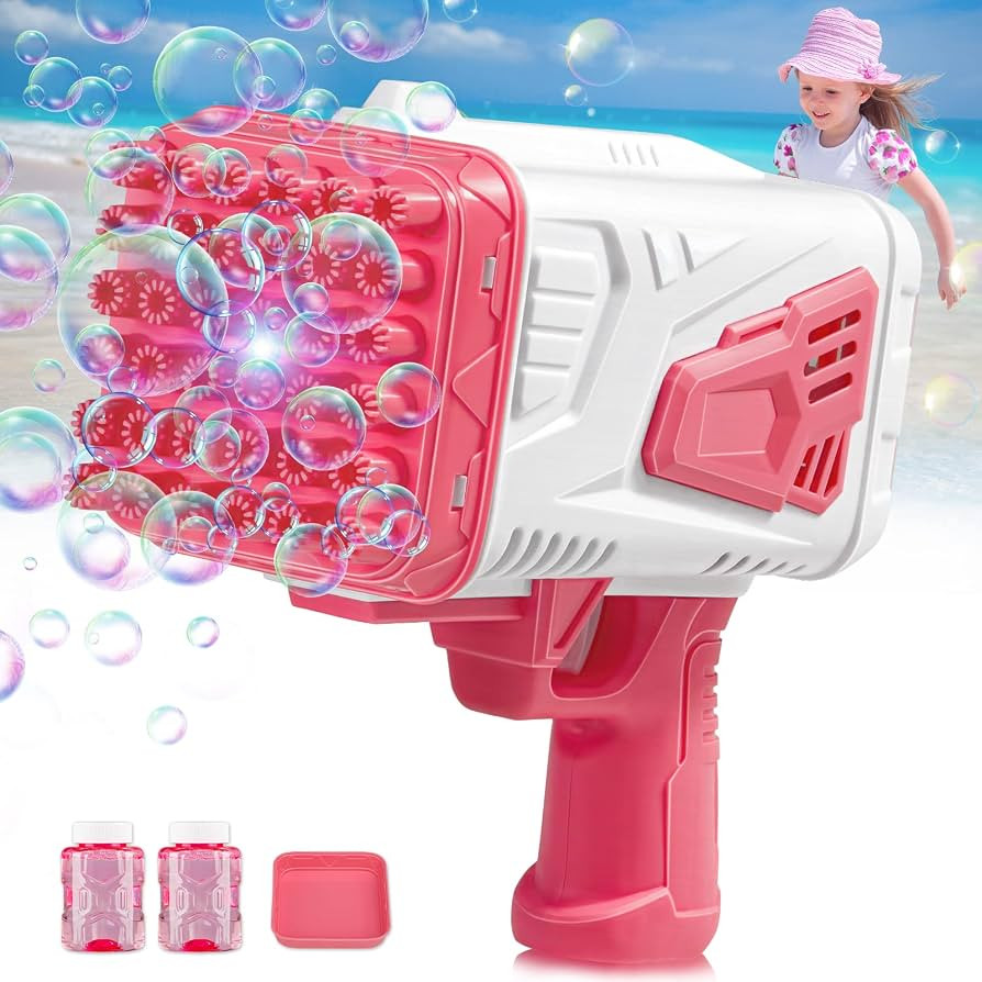 Bazooka Bubble Gun Machine with Light for Summer|Rocket Boom Bubble Blower|Big Rocket Launcher Bu... | Amazon (US)