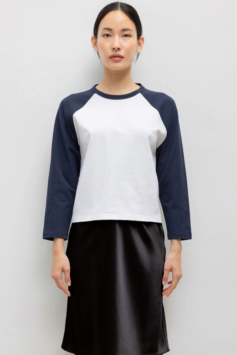 The Margo Long Sleeve Baseball Tee | LESET