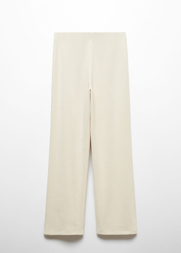 Straight knitted trousers -  Women | Mango United Kingdom | MANGO (UK)