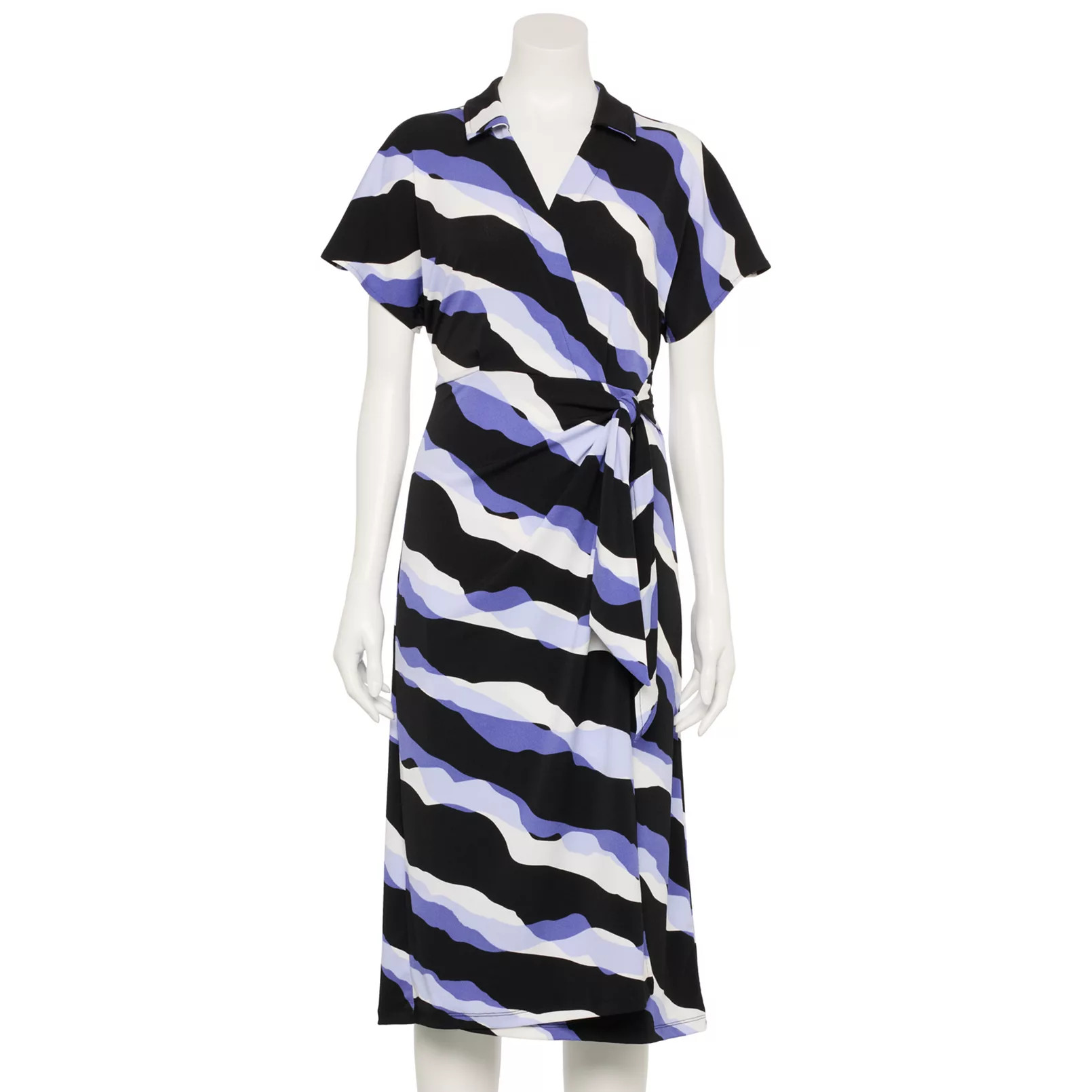Women's Nine West Adaptive Dolman Sleeve Wrap Dress | Kohl's