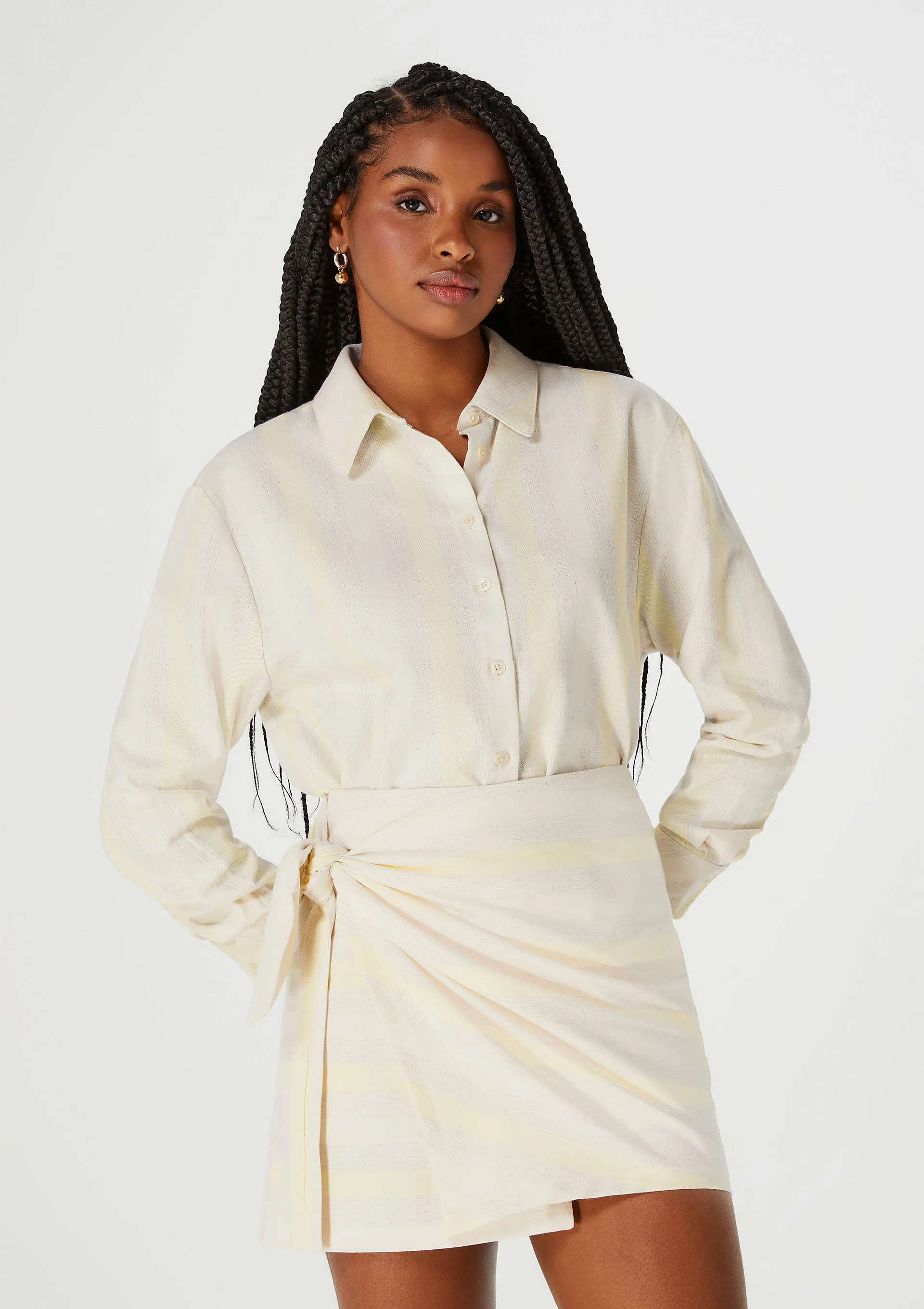Camisa Feminina Manga Longa Listrada - Hering Store | Hering (BR)