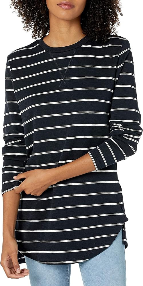 Amazon Brand - Daily Ritual Women's Cotton Modal Stretch Slub 3/4-sleeve Tunic | Amazon (US)