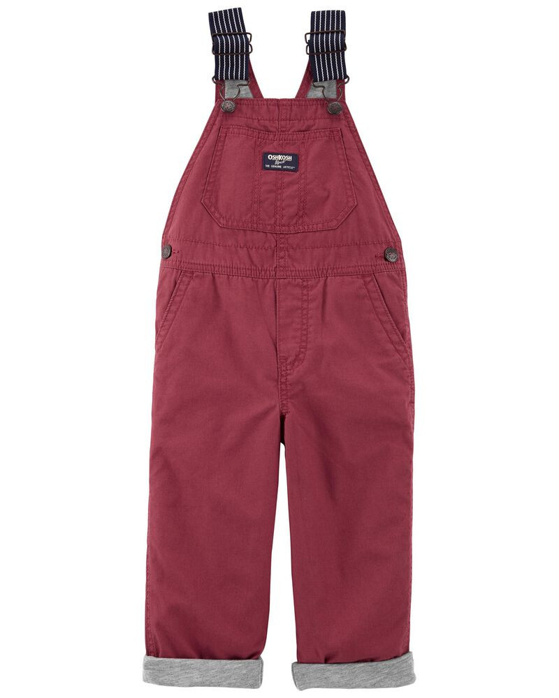Jersey-Lined Canvas Overalls | OshKosh B'gosh