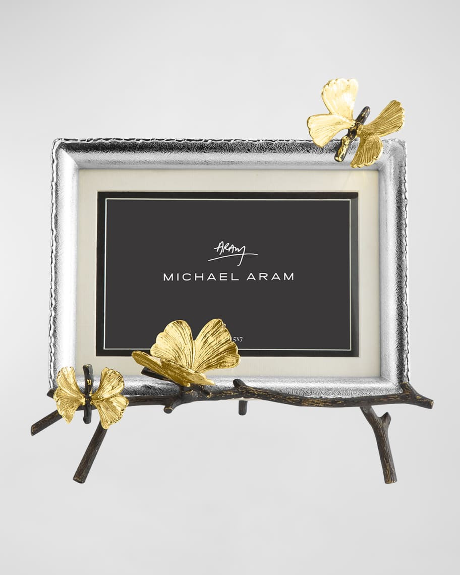 Michael Aram Butterfly Ginkgo Easel Picture Frame | Neiman Marcus