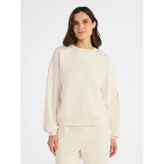 Avia Women's Luxe Fleece Crewneck Sweatshirt, Sizes XS-XXXL | Walmart (US)