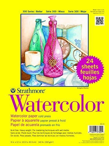 Strathmore Paper 300 Series Watercolor Class Pack, Cold Press, 1 Pack, Original Versio, 24 Sheets | Amazon (US)