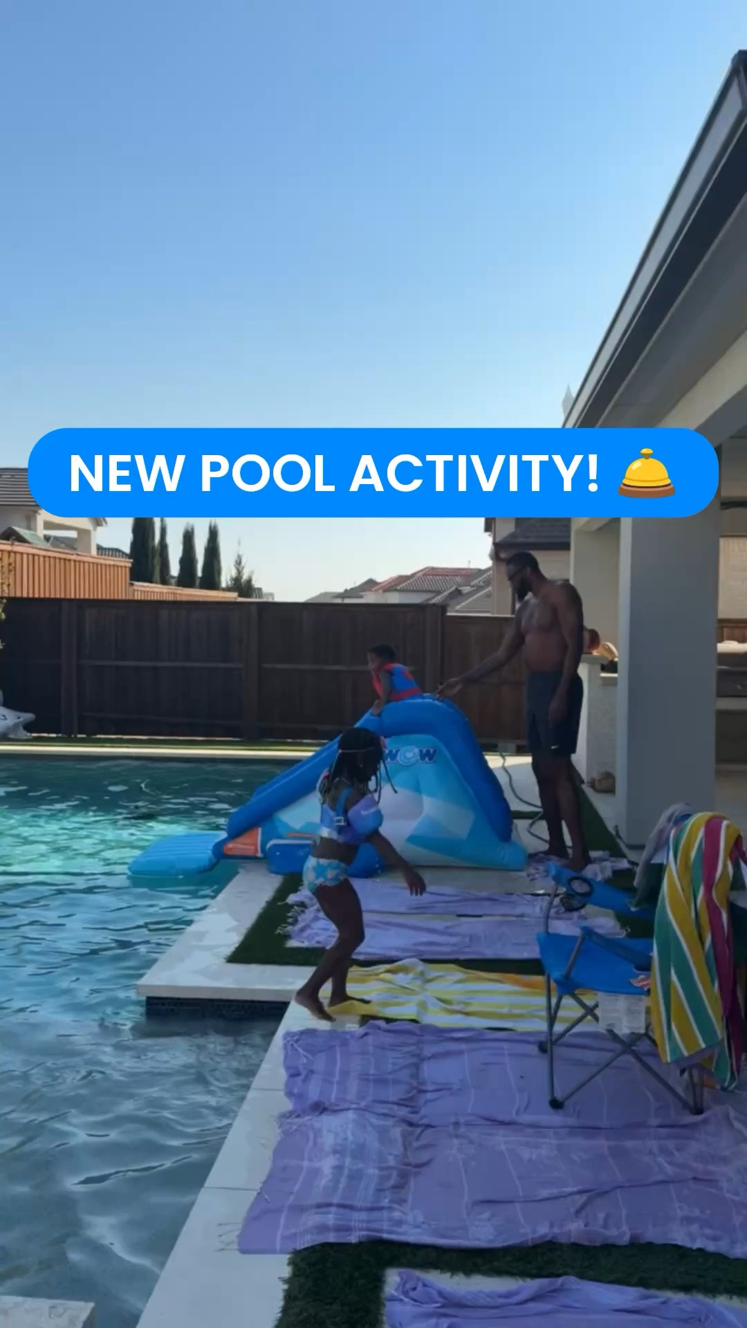 Inflatable pool slide suitable for the kids! Affordable! 

#LTKKids #LTKHome #LTKSeasonal