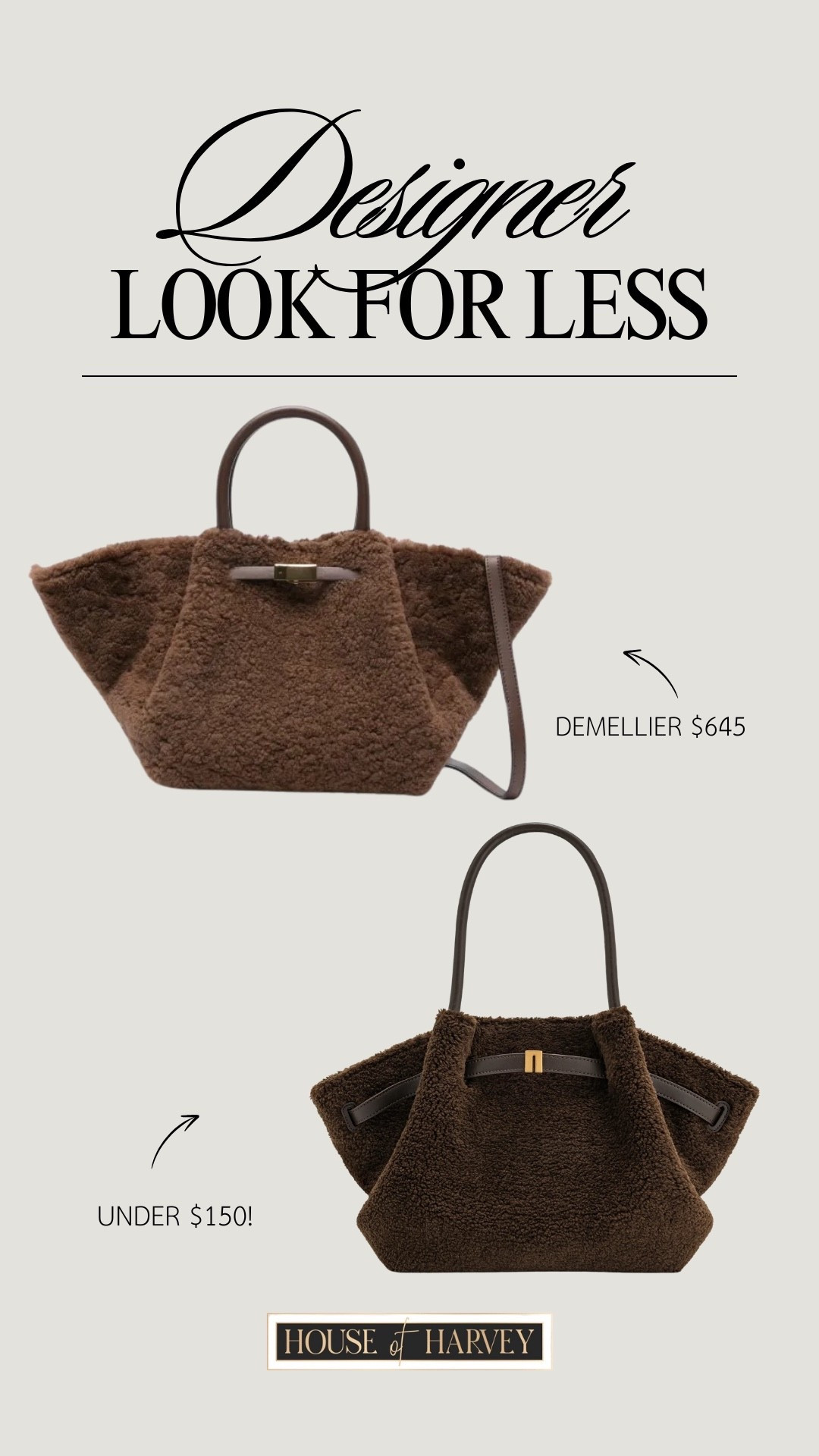DESIGNER LOOK FOR LESS—I found these two amazing Sherpa bags that are perfect for fall and winter! They are both in this beautiful chocolate brown color that is so trendy right now. Both options linked ⬆️

#ltkcreator #ltkfinds #ltkwatchnow #amazon #denellier #handbag #fall #fallbag #sherpabag #sherpa 

#LTKStyleTip #LTKFindsUnder100 #LTKItBag
