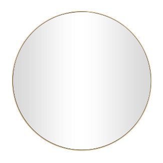 Contemporary Wood Round Wall Mirror - Olivia & May | Target