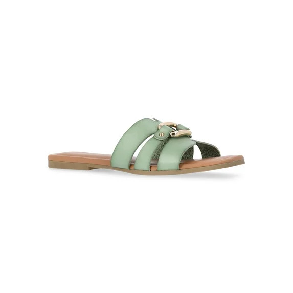 Time and Tru Women's Hardware Slide Sandals | Walmart (US)