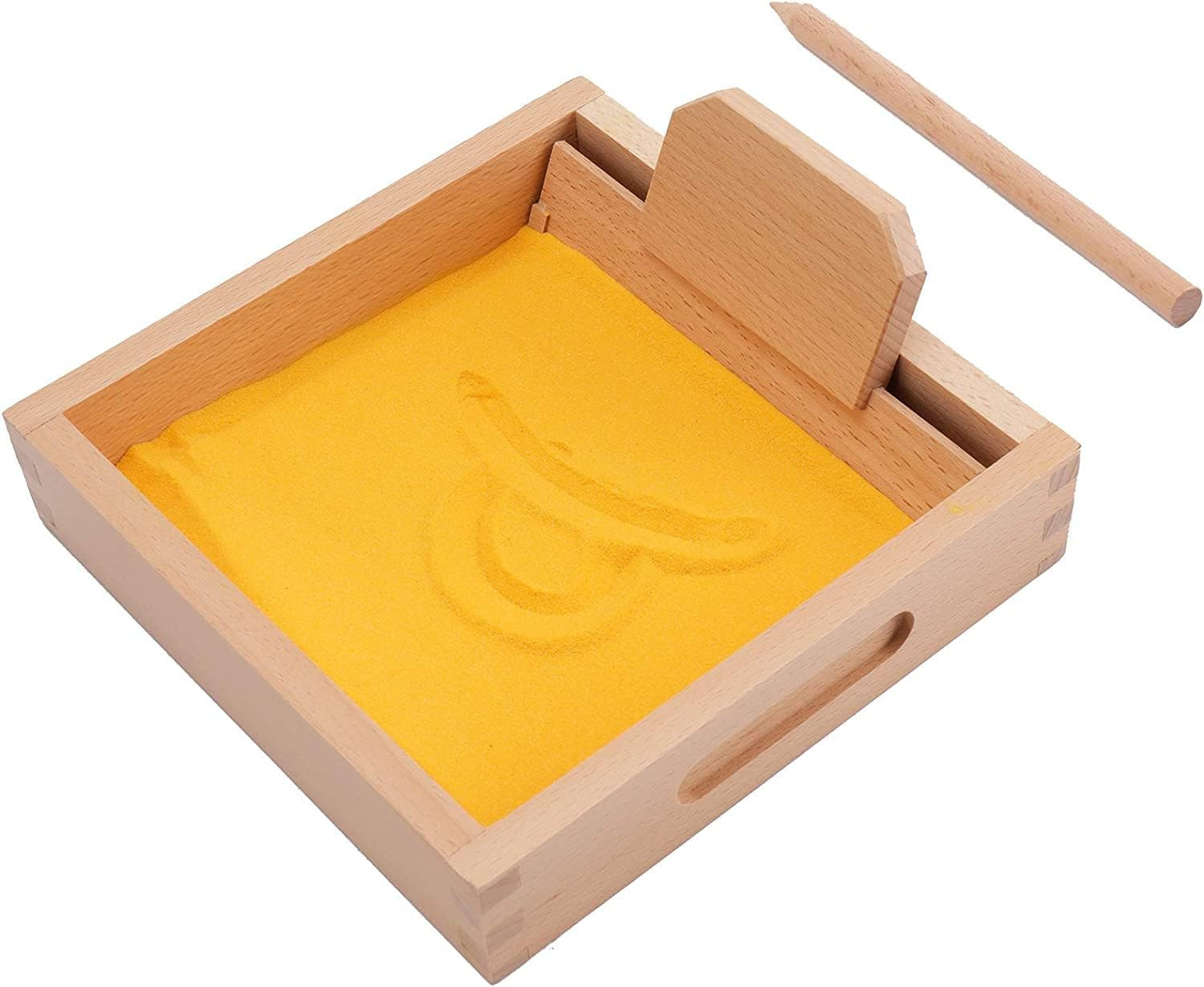 Suwimut Montessori Sand Tray, Montessori Letter Formation Sand Writing Tray with Wooden Pen for K... | Amazon (US)