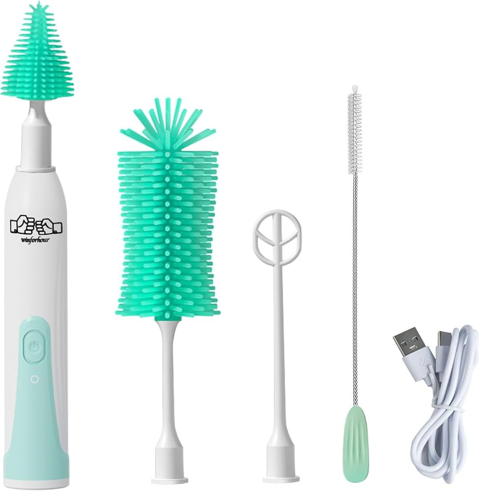 winforhour Electric Bottle Brush Set with Rechargeable Bottle Brush Cleaner and Multi-Purpose Bru... | Amazon (US)