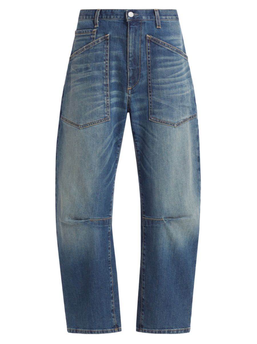 Nili Lotan Shon Curved Ankle-Crop Jeans | Saks Fifth Avenue