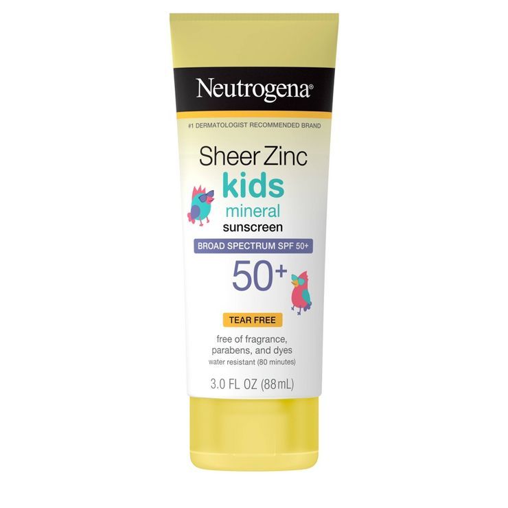 Neutrogena Sheer Zinc Kids Sunscreen Lotion - SPF 50 - 3 fl oz | Target