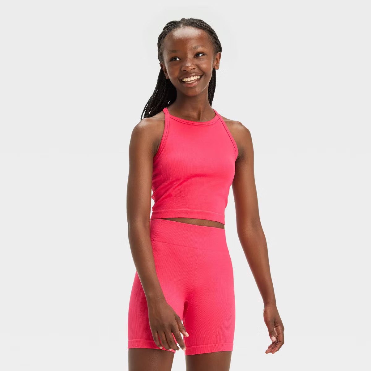 Girls' Seamless Cropped Tank Top - All In Motion™ | Target