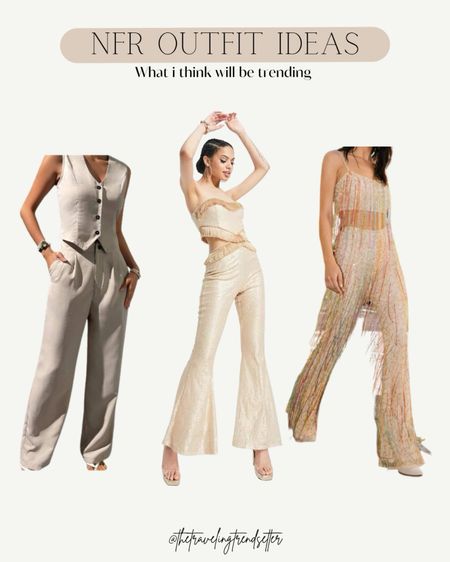 NFR fashion - rodeo outfit - outfit ideas - neutral - nude set / two piece set - Vegas - NYE - holiday outfit - Thanksgiving outfit - pants - fall outfit ideas 

#LTKHoliday #LTKworkwear #LTKstyletip