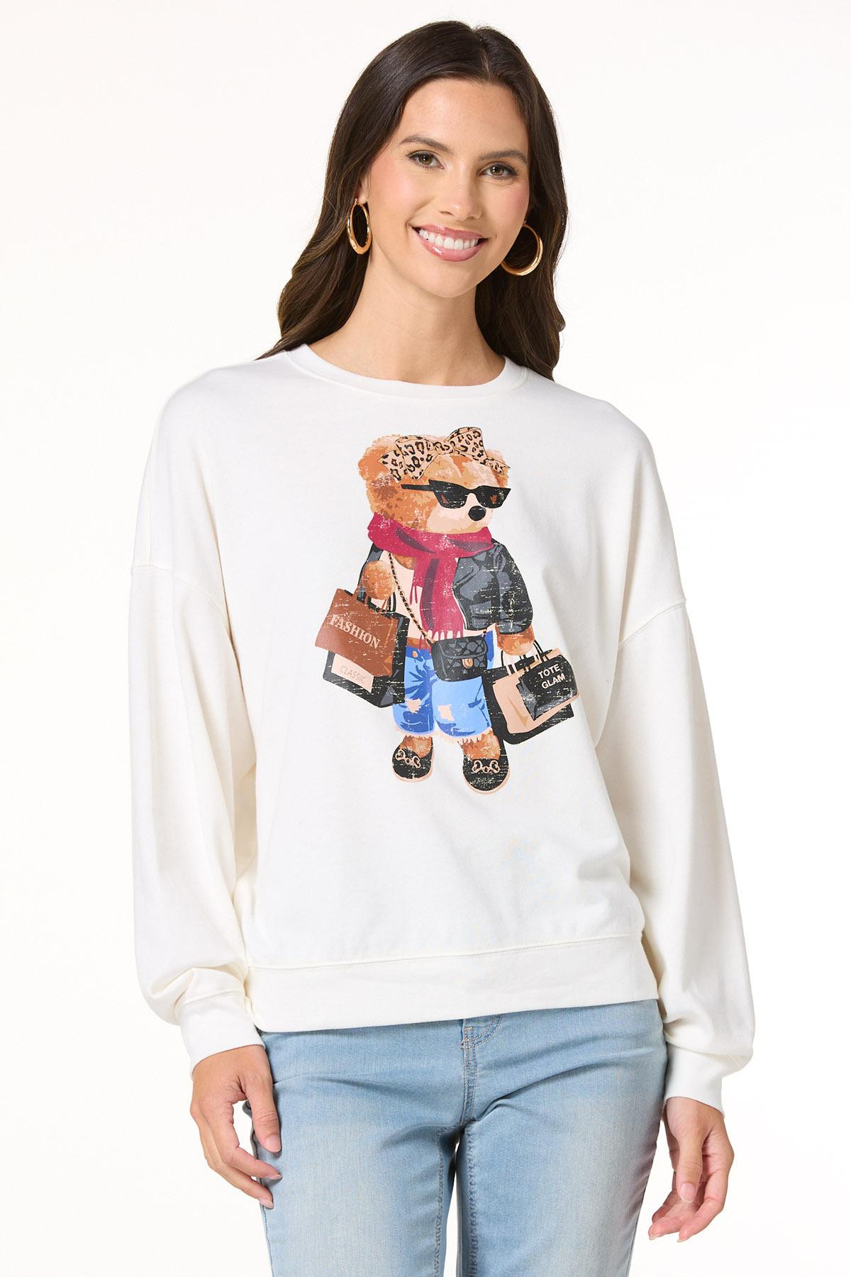 Classic Diva Bear Sweatshirt | Cato Fashions
