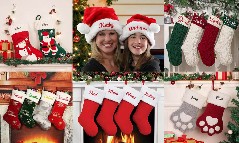 Make Christmas Magical: Customize Your Embroidered Stocking Today at Justyling(Up To 75% Off) | Groupon North America