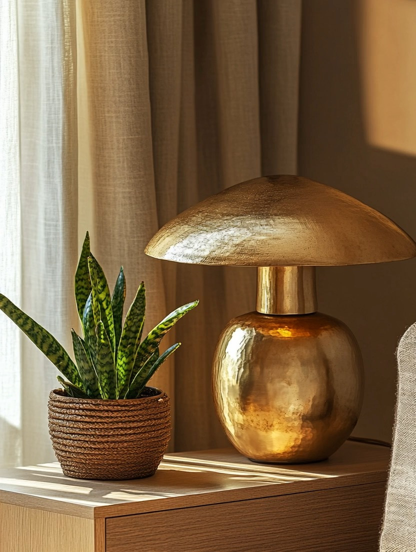 Add this brushed gold vintage statement lamp to instantly elevate any space. The sculptural, fully gold metal finish brings warmth and richness even before you turn it on—proof that great lighting is as much about design as it is about function. Style it on a console table, side table, living room table, or bedroom nightstand, and let the soft gold tones reflect light beautifully throughout the room. Whether paired with wood, stone, or neutral textures, this vintage-inspired gold lamp creates a timeless, elegant focal point with minimal effort.

moderngoldlamp
statementlighting
eleganthomedecor 

 #LTKHome