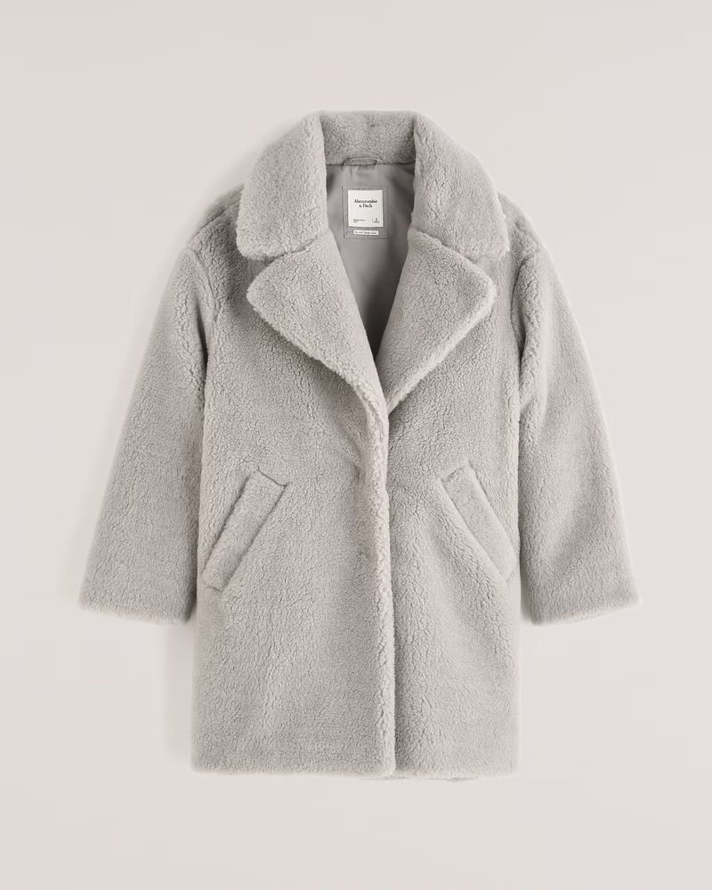 Women's A&F Teddy Coat | Women's Coats & Jackets | Abercrombie.com | Abercrombie & Fitch (US)