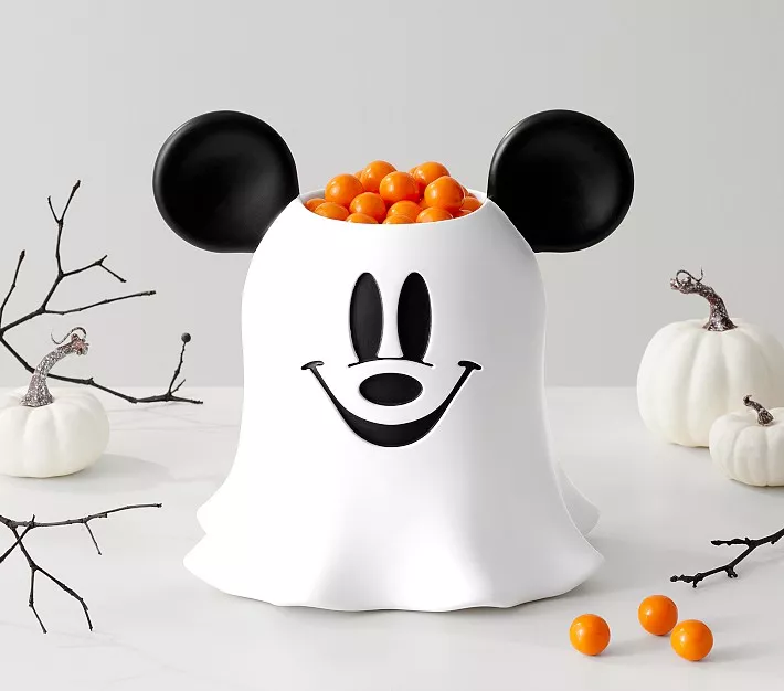 Spooky Ghost Mickey and Pumpkin Mouse Ears UV Libbey Cup with Lid