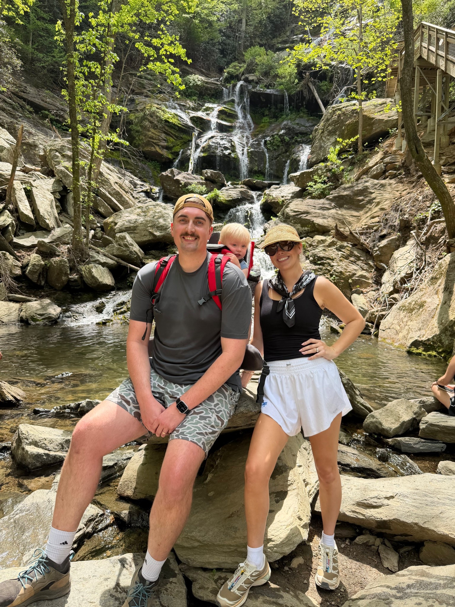 Hiking can be cute 😆🫶🏼🥾 my visor is an oldie from @gigipip but I linked one of their bucket hats that I’ve had my eyes on 👀 my shorts are YPB @abercrombie ! Also linked similar 🫶🏼🫶🏼

#LTKActive #LTKmomlife #LTKootd