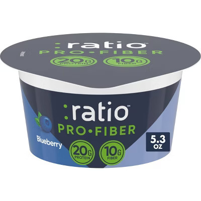 :ratio ProFiber Blueberry Traditional Yogurt - 20g Protein 5.3oz | Target