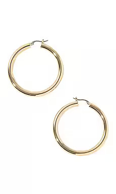 MIRANDA FRYE Freda Hoop in Gold from Revolve.com | Revolve Clothing (Global)
