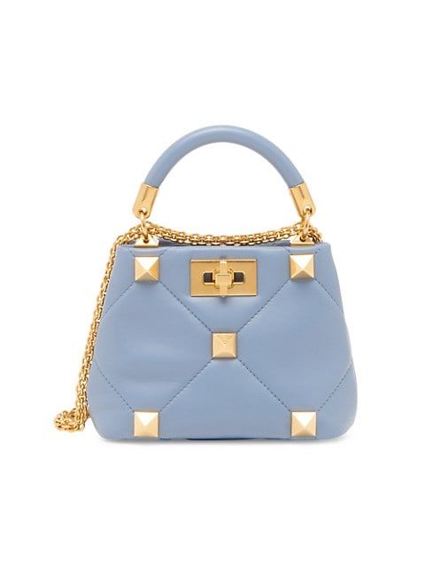 Roman Stud Mini Leather Top Handle Bag | Saks Fifth Avenue