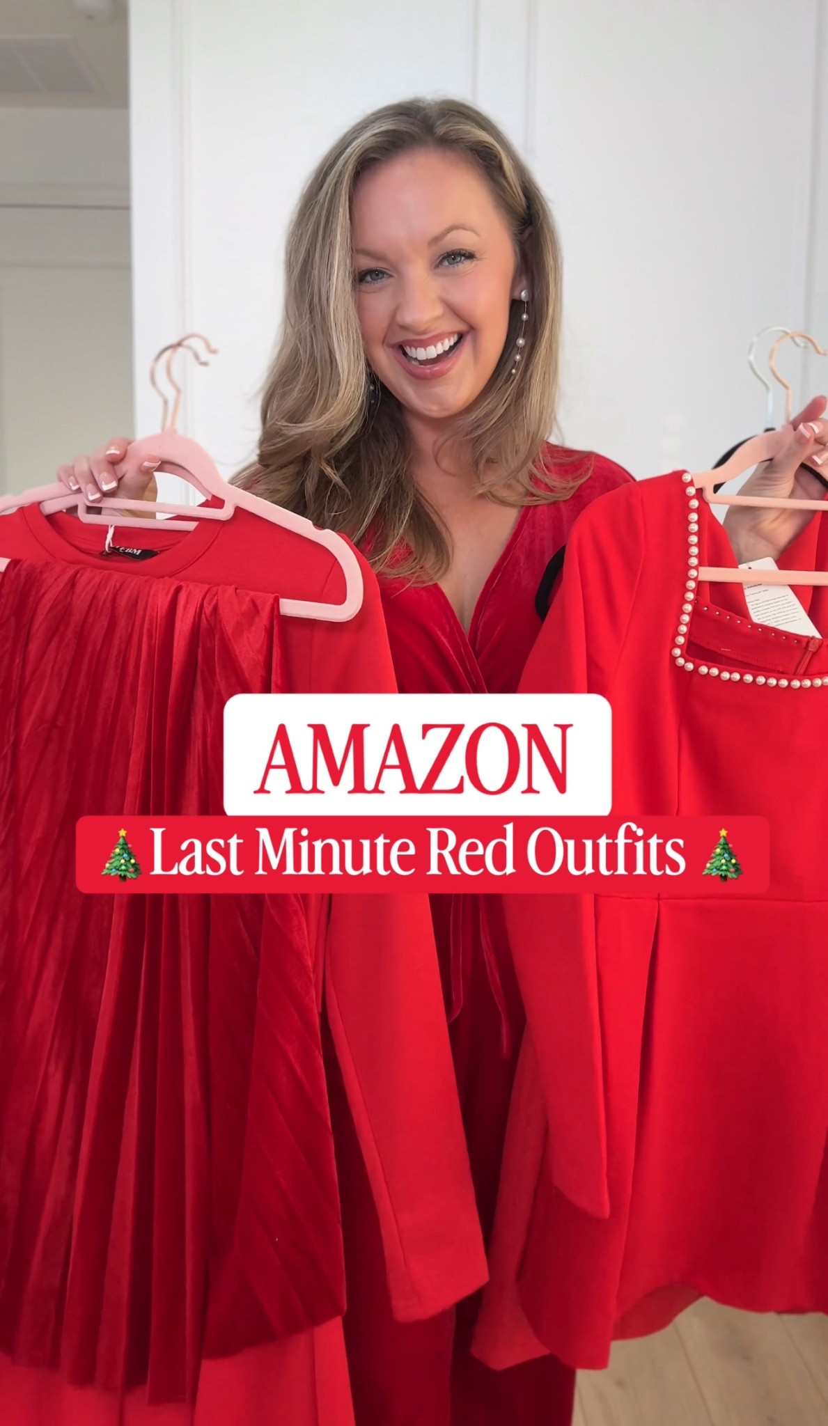 Last minute Amazon red outfits for Christmas or Holiday Party!! I am 5’5” Size 8/10 wearing Size Medium. 
Perfect for Christmas Parties, holiday dinners, Christmas Eve Service and festive holiday fun!

#christmasoutfit #amazonchristmasoutfit #holidayoutfit #amazonoutfit

#LTKHoliday #LTKMidsize #LTKSeasonal
