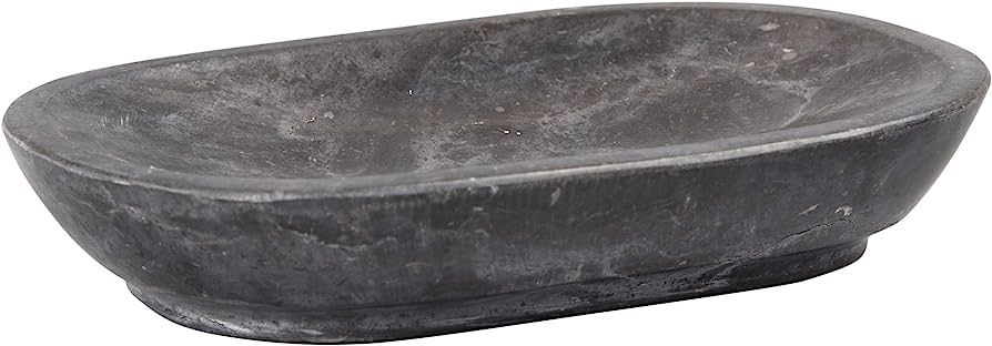 Creative Home Natural Charcoal Marble Curvy Collection Bar Soap Dish Soap Tray Holder Bathroom Sm... | Amazon (US)
