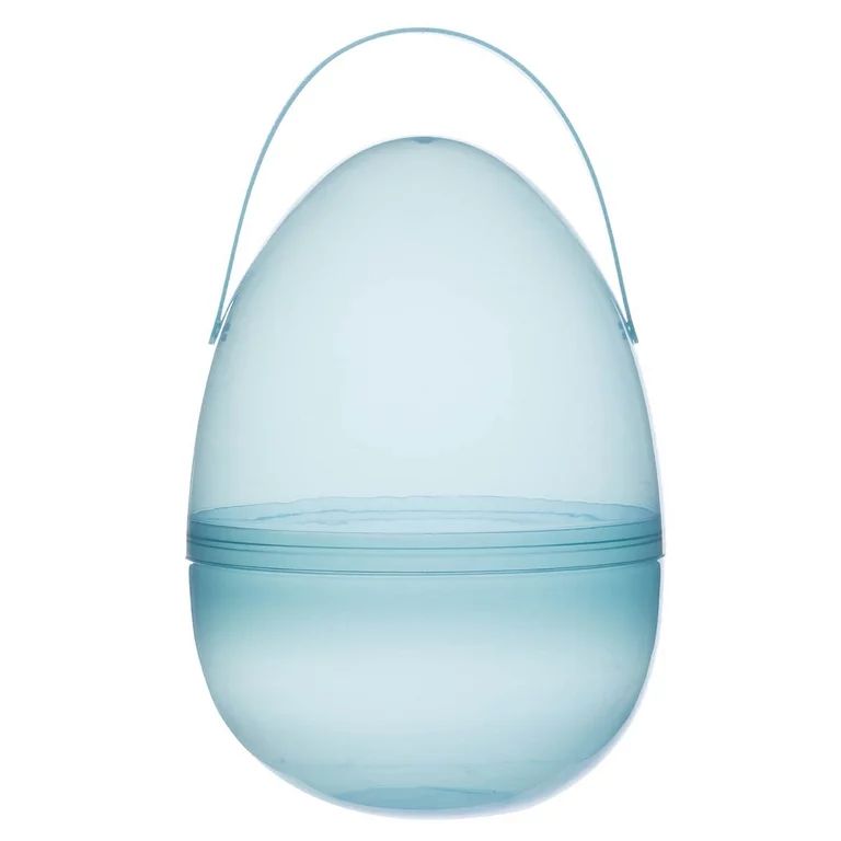 Giant Fillable Easter Egg, Blue Plastic, Jumbo Size 12” High x 7” Diameter | Walmart (US)