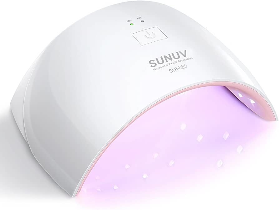 SUNUV UV LED Nail Lamp, Gel UV Light Nail Dryer for Gel Nail Polish Curing Lamp with Sensor 2 Tim... | Amazon (US)