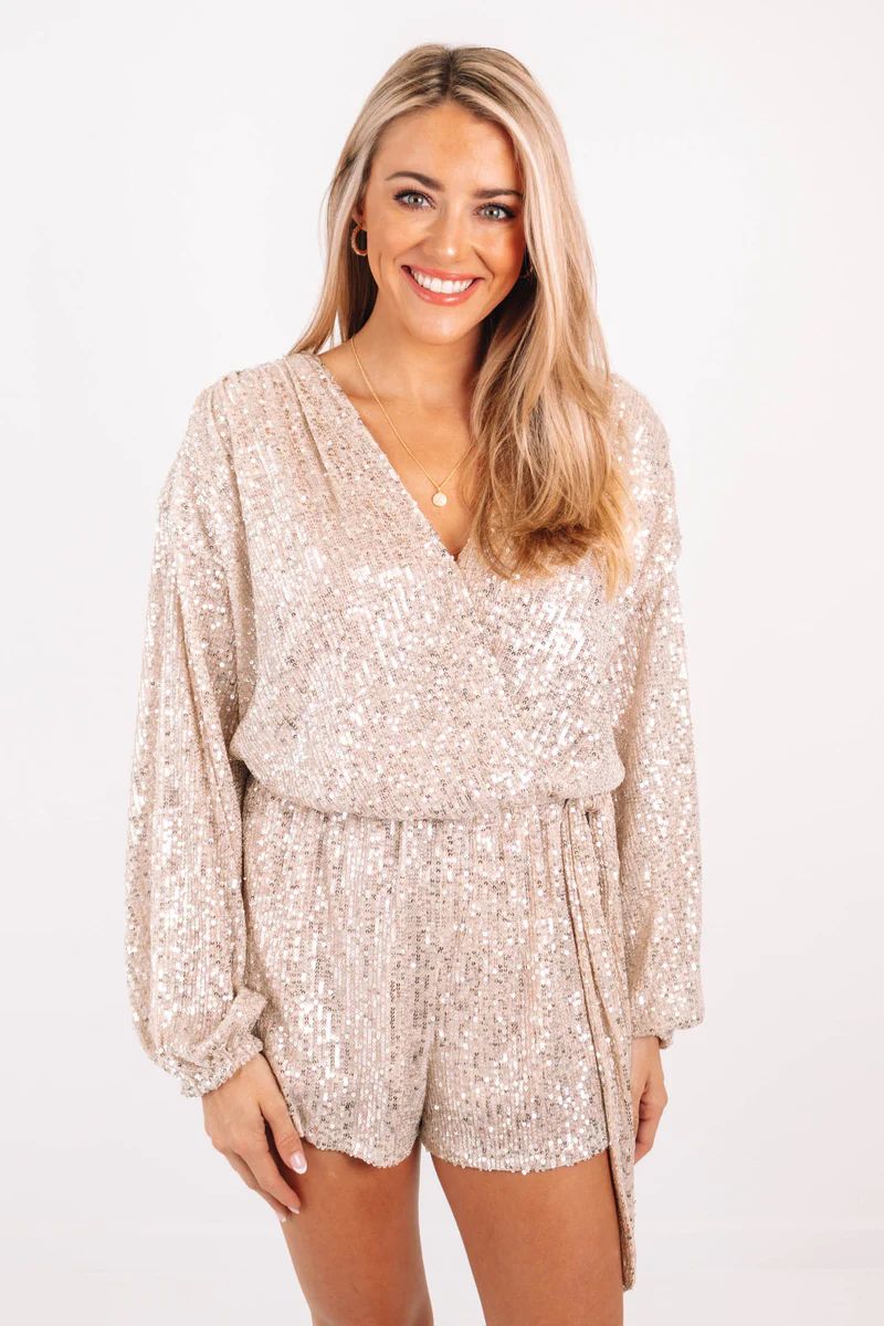 New Resolutions Romper - Champagne | The Impeccable Pig
