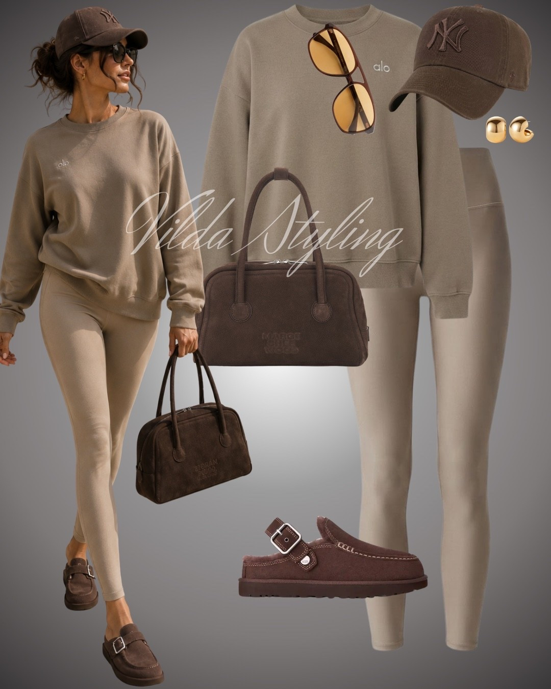 Neutral athleisure done right 🤎 Cozy layers, soft taupe tones & chocolate suede details. The perfect elevated everyday look ✨

#LTKtravel #LTKfitness #LTKstyletip