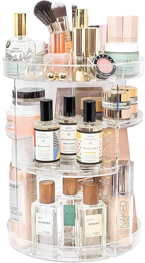 Acrylic Makeup Organizer, Cosmetic Storage and Vanity Perfume Organizers in Countertop Bathroom D... | Amazon (CA)