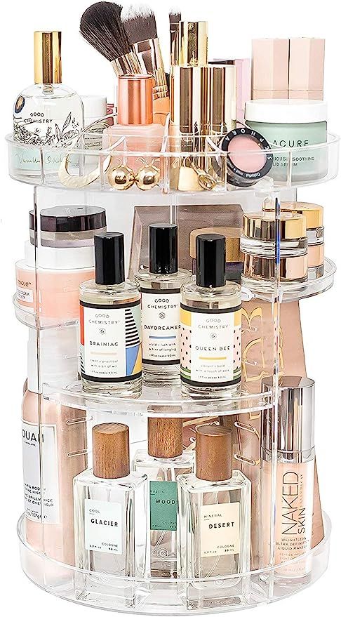 Acrylic Makeup Organizer, Cosmetic Storage and Vanity Perfume Organizers in Countertop Bathroom D... | Amazon (CA)