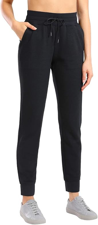 Women's Cotton Drawstring Sweatpants Elastic Waist Jogger Workout Jogging Pants with Pockets | Amazon (US)