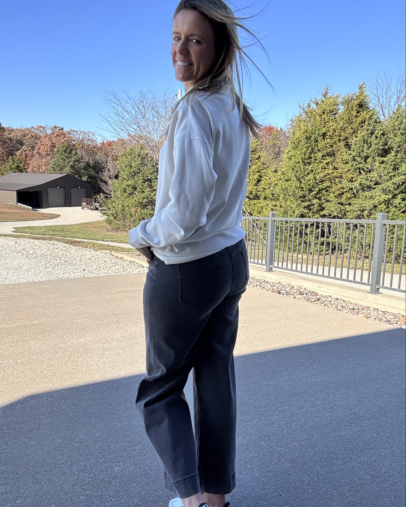 ✨ Loving this cozy-meets-chic look from Amazon Dokotoo! ✨

These wide-leg jeans are such a flattering fit — super soft, high quality, and easy to dress up or down. Paired with a quarter-zip and Nike's for the perfect combo of comfort and style. Jeans and sneakers — total Amazon Must Haves in my wardrobe!

#dokotoo #dokotoofashion #dokotoogirls
@dokotoo_official @dokotoo_official 
#LTKOver40 #LTKStyleTip #LTKootd #nike