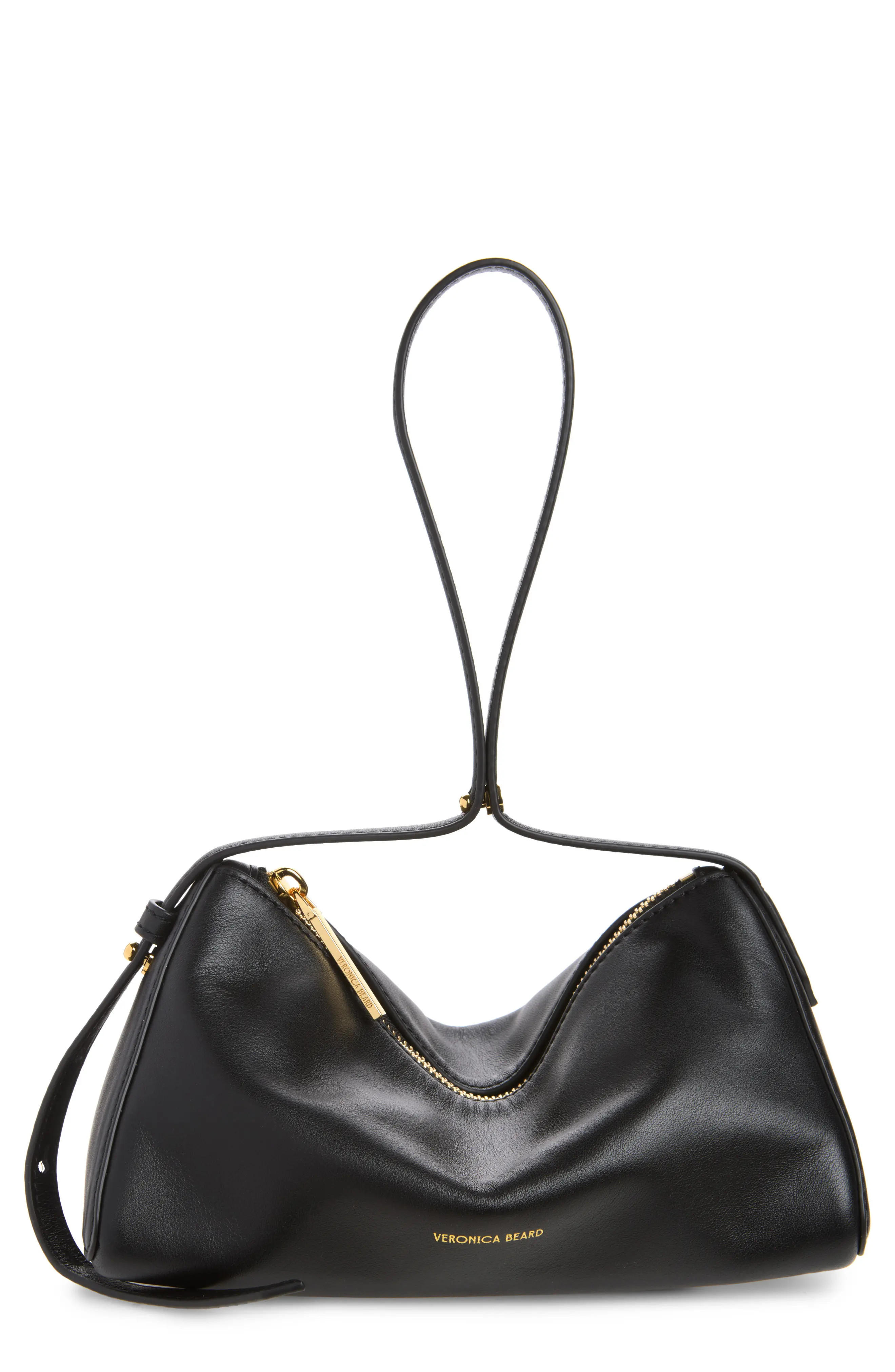 Veronica Beard Prism Leather Shoulder Bag in Black at Nordstrom | Nordstrom